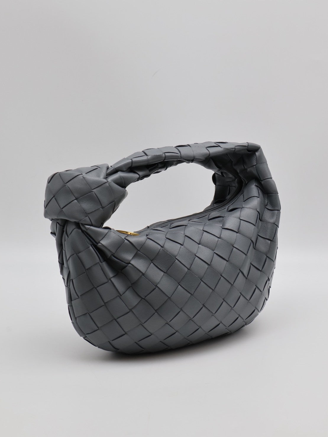 BOTTEGA VENETA Mini jodie和尚包 - 深灰藍