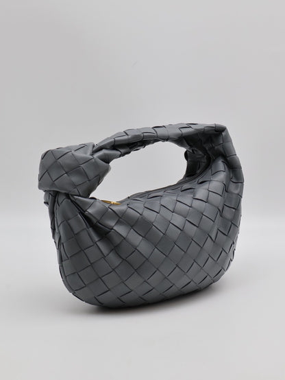 BOTTEGA VENETA Mini jodie和尚包 - 深灰藍