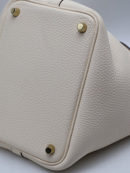 HERMES Picotin 18 - 奶油白金 Z