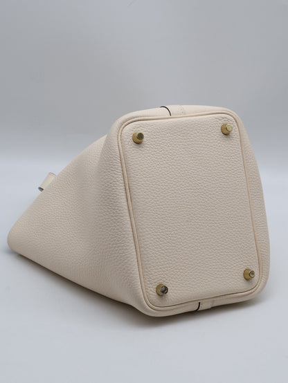 HERMES Picotin 18 - 奶油白金 Z