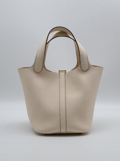 HERMES Picotin 18 - 奶油白金 Z