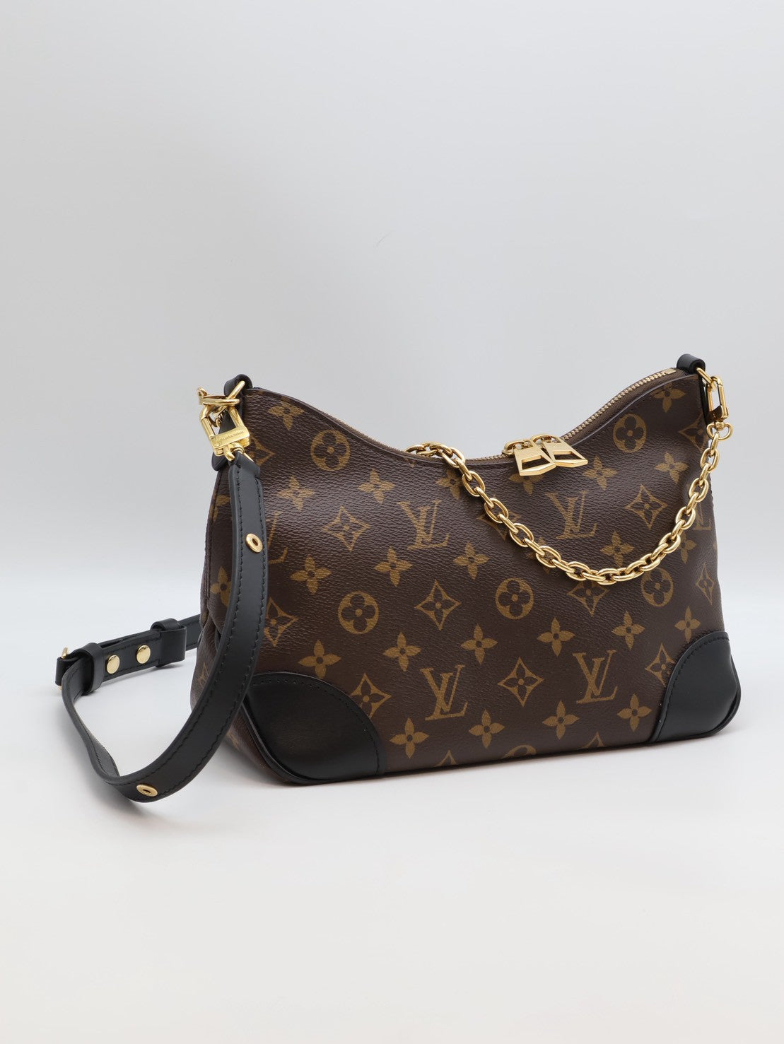 LOUIS VUITTON Boulogne牛角包 - PM黑