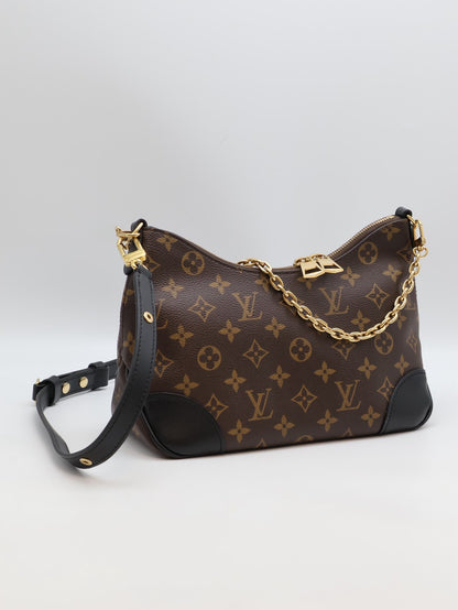 LOUIS VUITTON Boulogne牛角包 - PM黑
