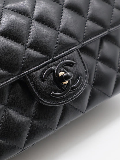 CHANEL 25C漆皮手柄Handle Mini CF - So Black