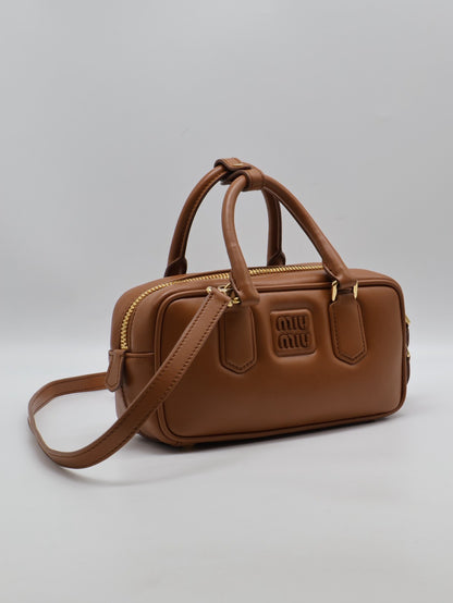 Miu Miu - Arcadie保齡球包 - 小號焦糖棕