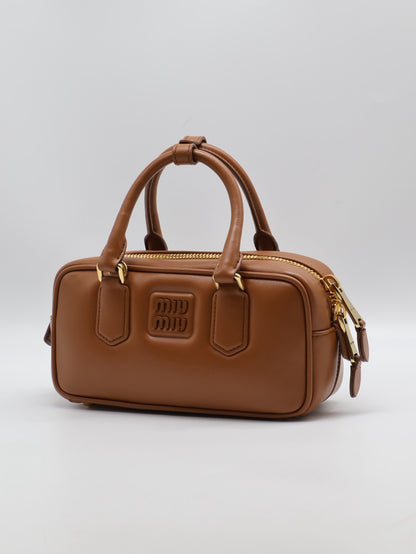 Miu Miu - Arcadie保齡球包 - 小號焦糖棕