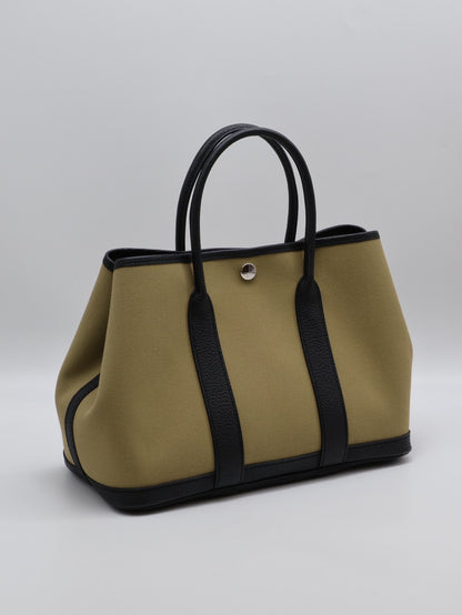 HERMES Garden party 30 - 帆布塵埃拚黑