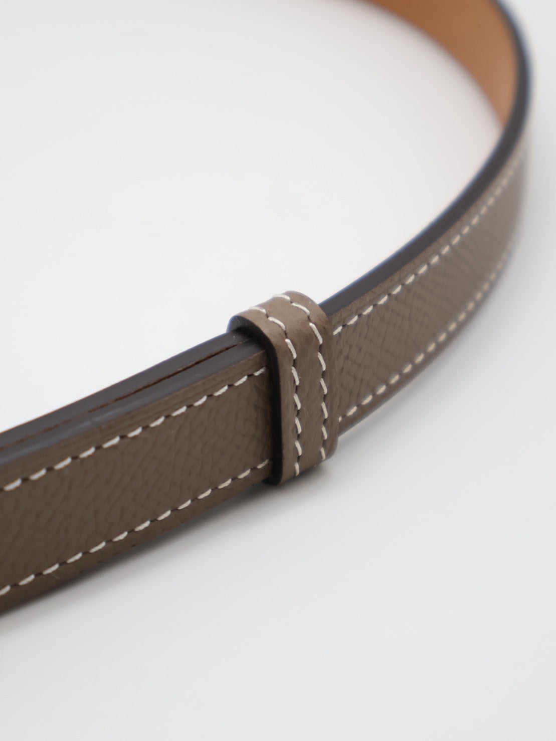 HERMES Kelly釦腰帶 - 灰玫瑰金