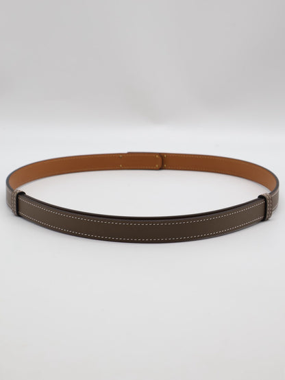 HERMES Kelly釦腰帶 - 灰玫瑰金