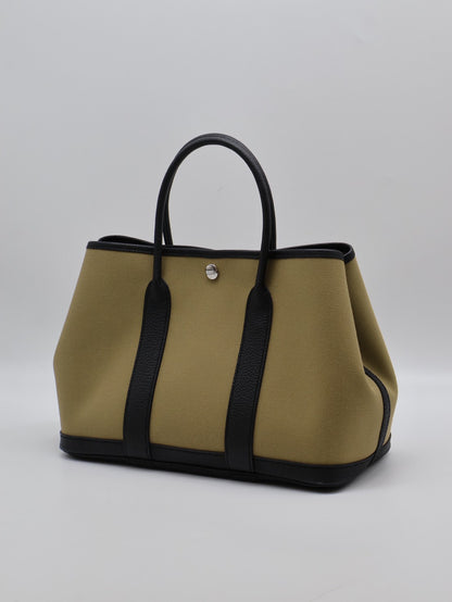 HERMES Garden party 30 - 帆布塵埃拚黑