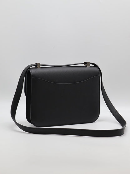 HERMES Constance 24 - Noir 89 黑銀 K