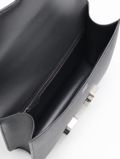 HERMES Constance 24 - Noir 89 黑銀 K