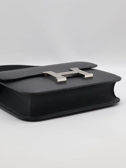 HERMES Constance 24 - Noir 89 黑銀 K