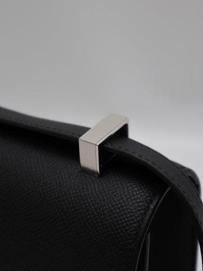 HERMES Constance 24 - Noir 89 黑銀 K