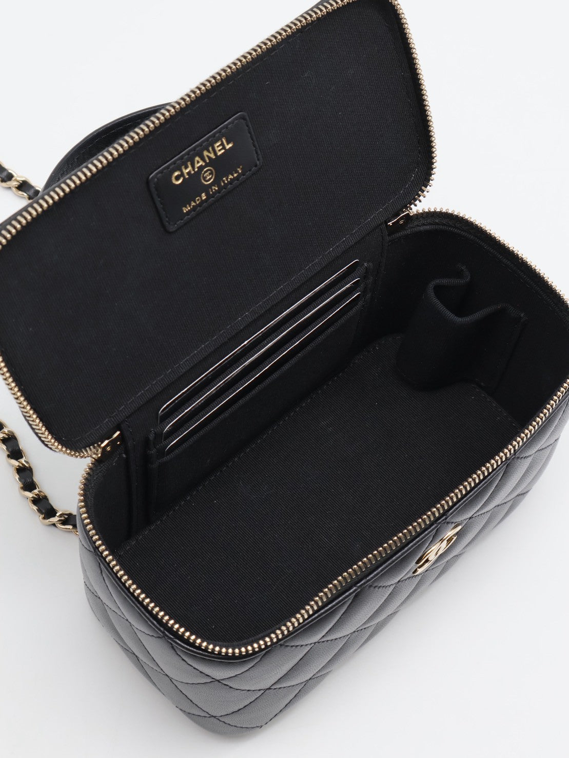 CHANEL Handle長盒子 - 黑金31開