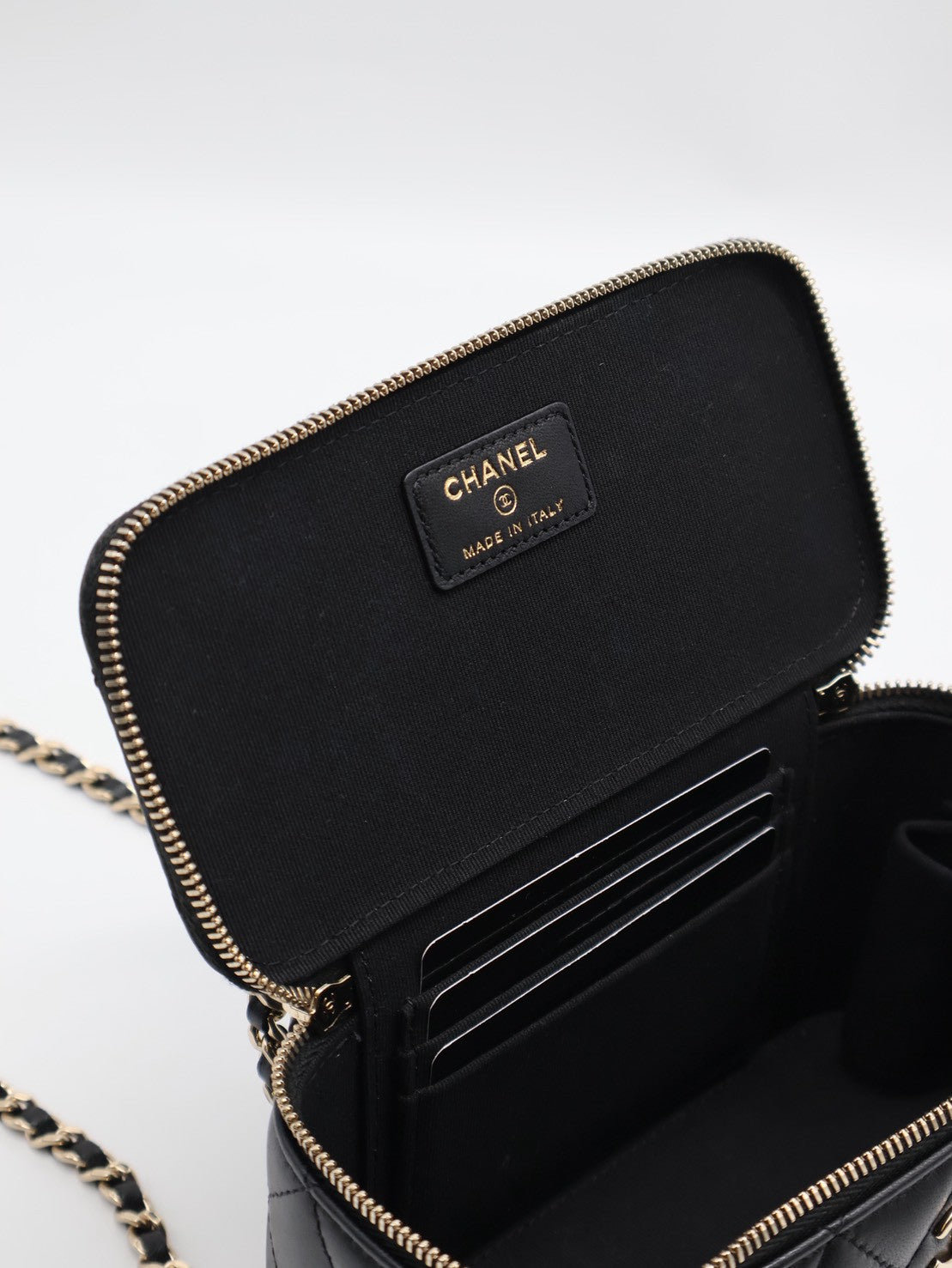 CHANEL Handle長盒子 - 黑金31開