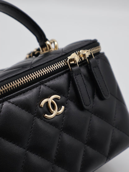 CHANEL Handle長盒子 - 黑金31開