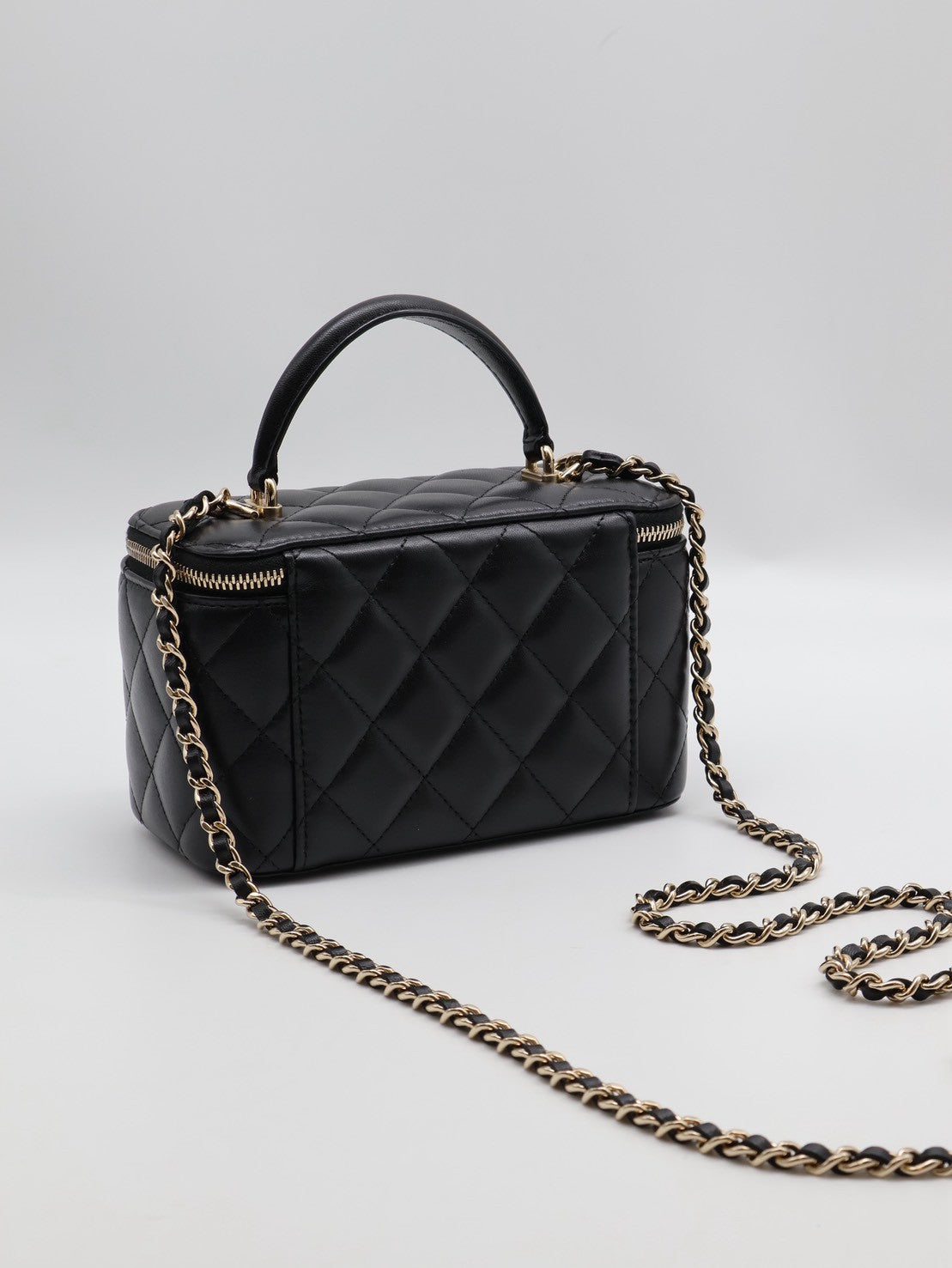 CHANEL Handle長盒子 - 黑金31開