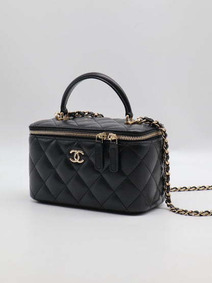 CHANEL Handle長盒子 - 黑金31開