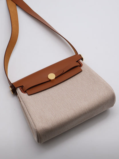 HERMES Herbag Zip 20 - Gold 37 金棕金 K