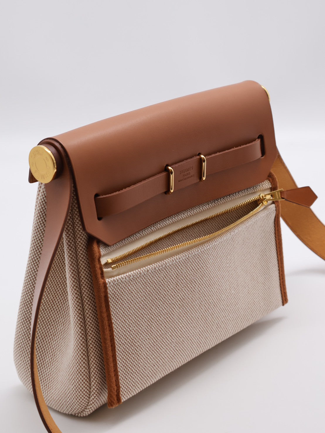 HERMES Herbag Zip 20 - Gold 37 金棕金 K