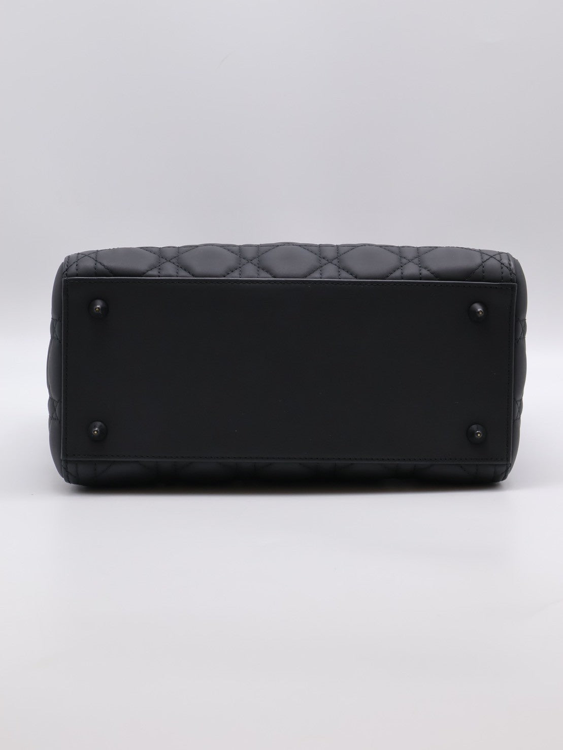 DIOR Lady dior 藤格紋戴妃包 - 中號So black