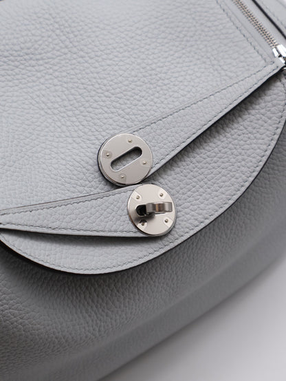 HERMES Lindy 26 - Bleu Pale 08 聖杯藍銀 U