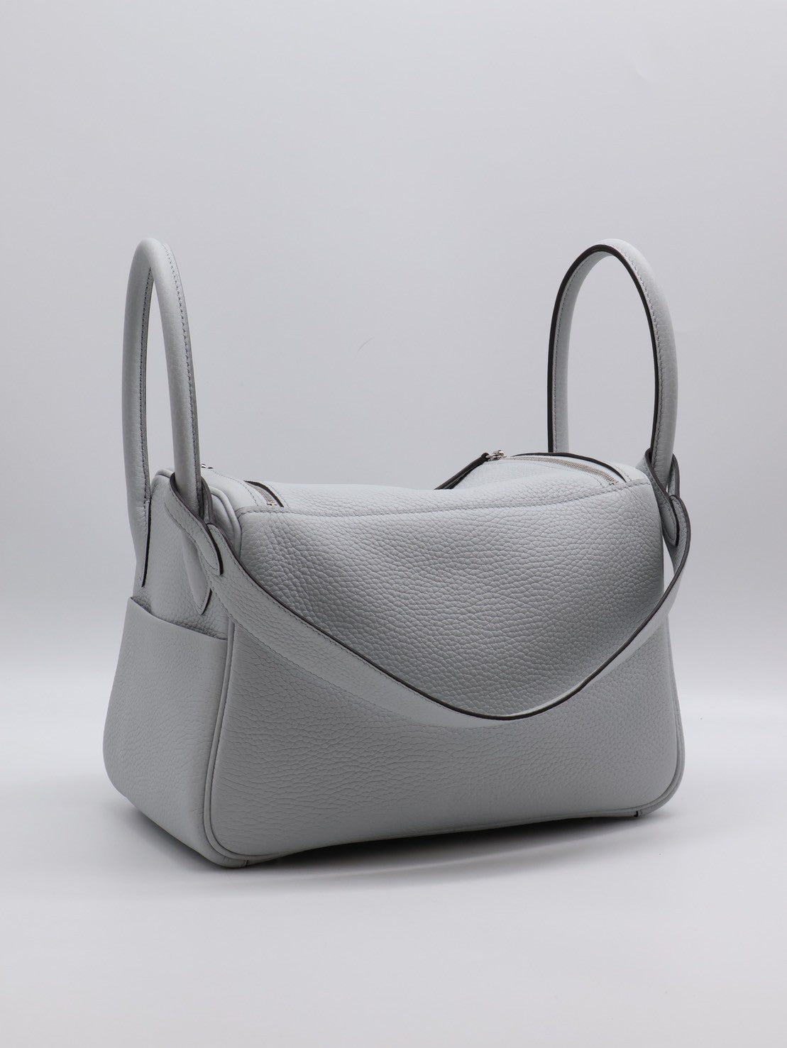 HERMES Lindy 26 - Bleu Pale 08 聖杯藍銀 U