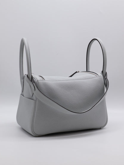 HERMES Lindy 26 - Bleu Pale 08 聖杯藍銀 U