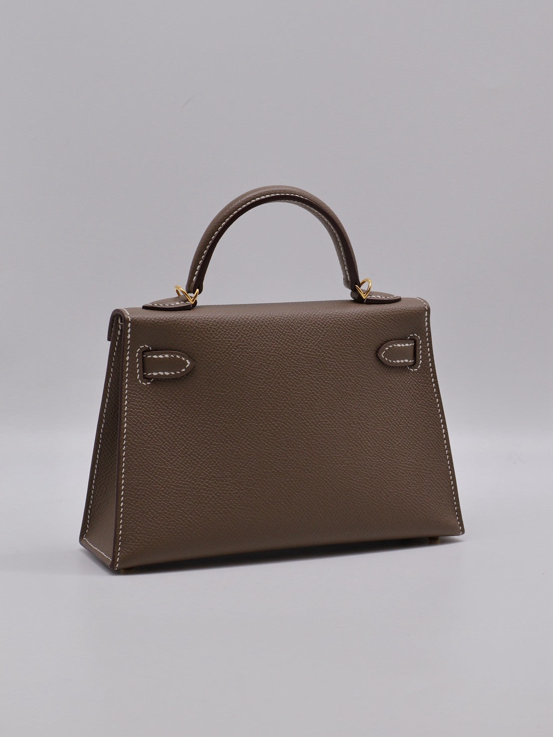 HERMRS Mini Kelly ll - Etoupe 18 大象灰金 U