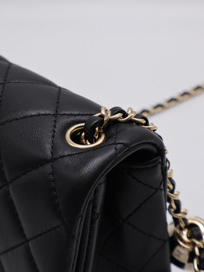 CHANEL 經典口蓋包方胖子 17 - 足球黑金