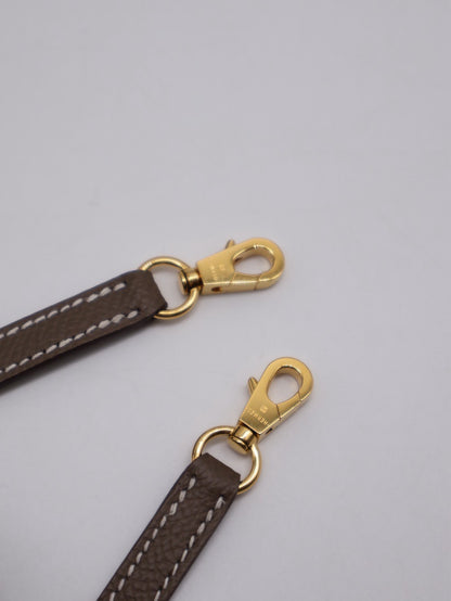 HERMRS Mini Kelly ll - Etoupe 18 大象灰金 U