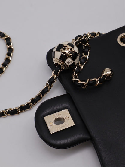 CHANEL 經典口蓋包方胖子 17 - 足球黑金