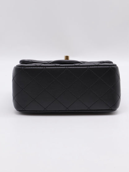 CHANEL 經典口蓋包方胖子 17 - 足球黑金