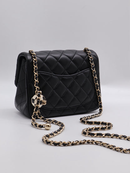 CHANEL 經典口蓋包方胖子 17 - 足球黑金