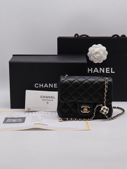 CHANEL 經典口蓋包方胖子 17 - 足球黑金