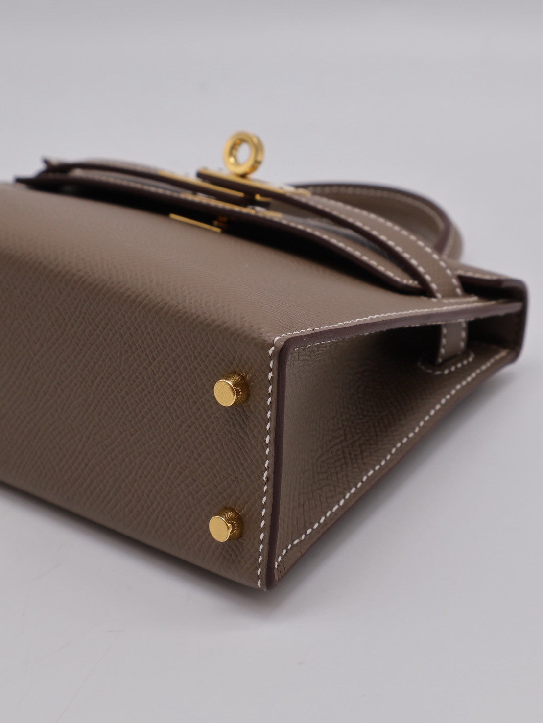 HERMRS Mini Kelly ll - Etoupe 18 大象灰金 U
