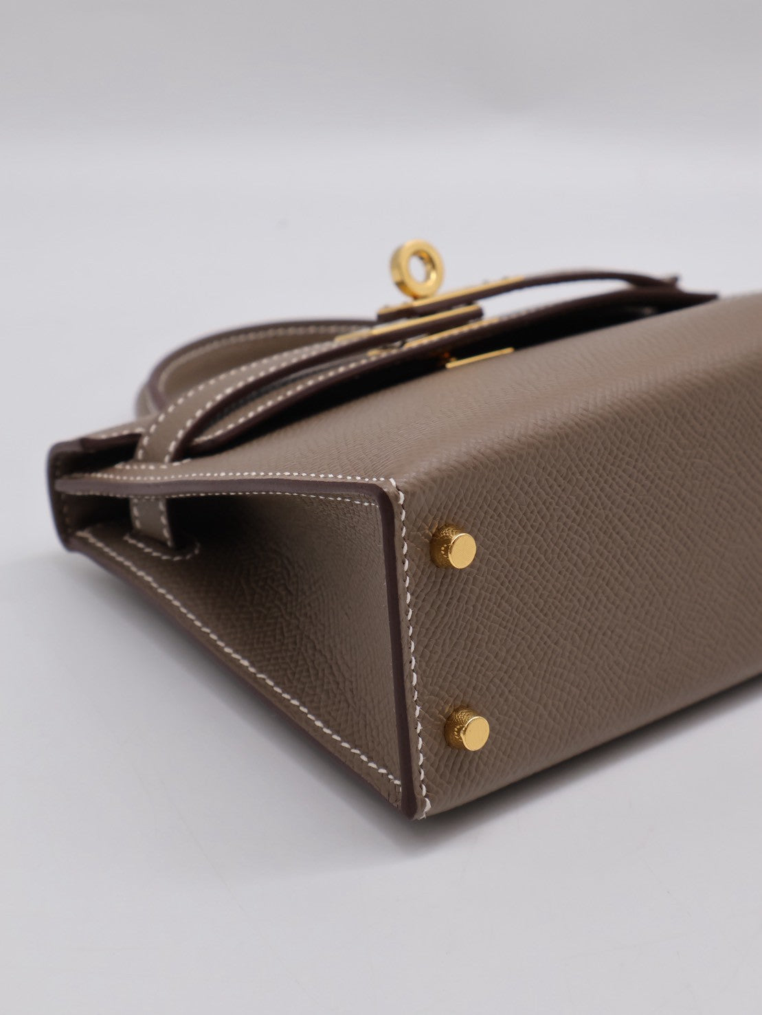 HERMRS Mini Kelly ll - Etoupe 18 大象灰金 U