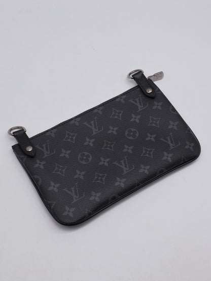 LOUIS VUITTON Trio三合一黑武士郵差包