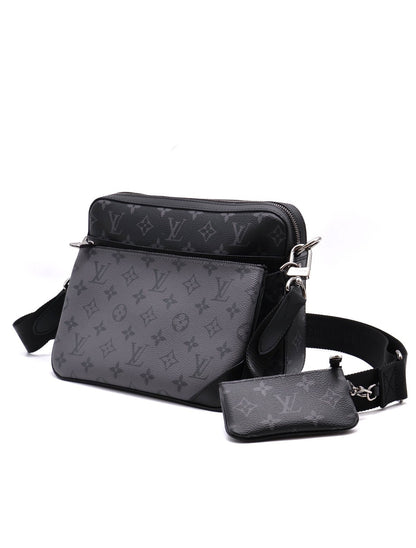 LOUIS VUITTON Trio三合一黑武士郵差包