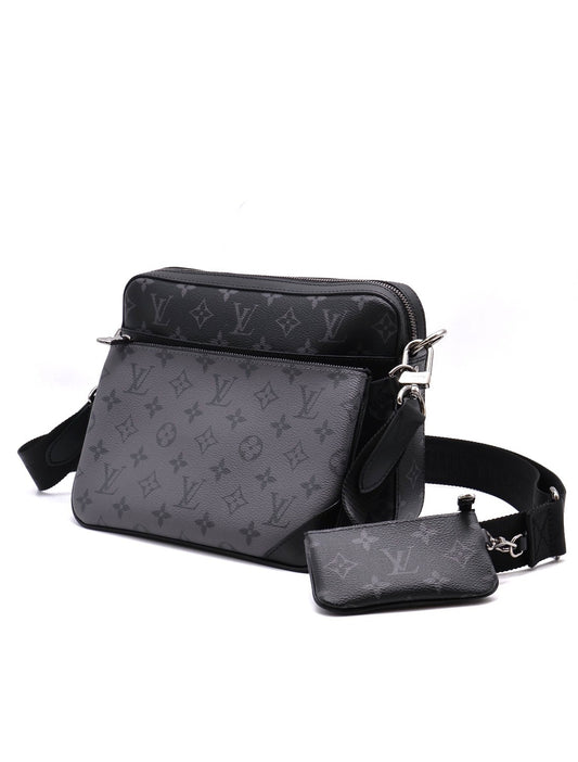 LOUIS VUITTON Trio三合一黑武士郵差包