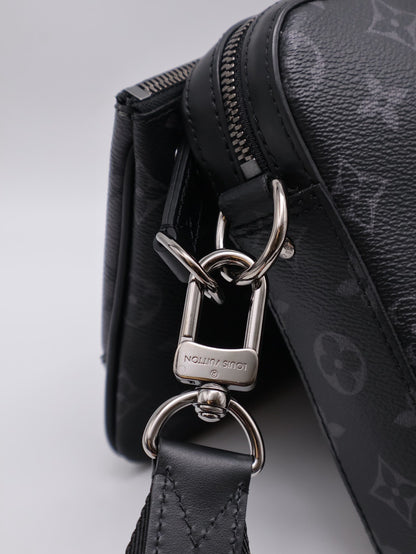 LOUIS VUITTON Trio三合一黑武士郵差包