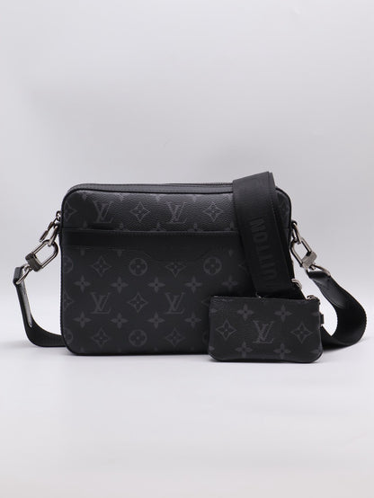 LOUIS VUITTON Trio三合一黑武士郵差包