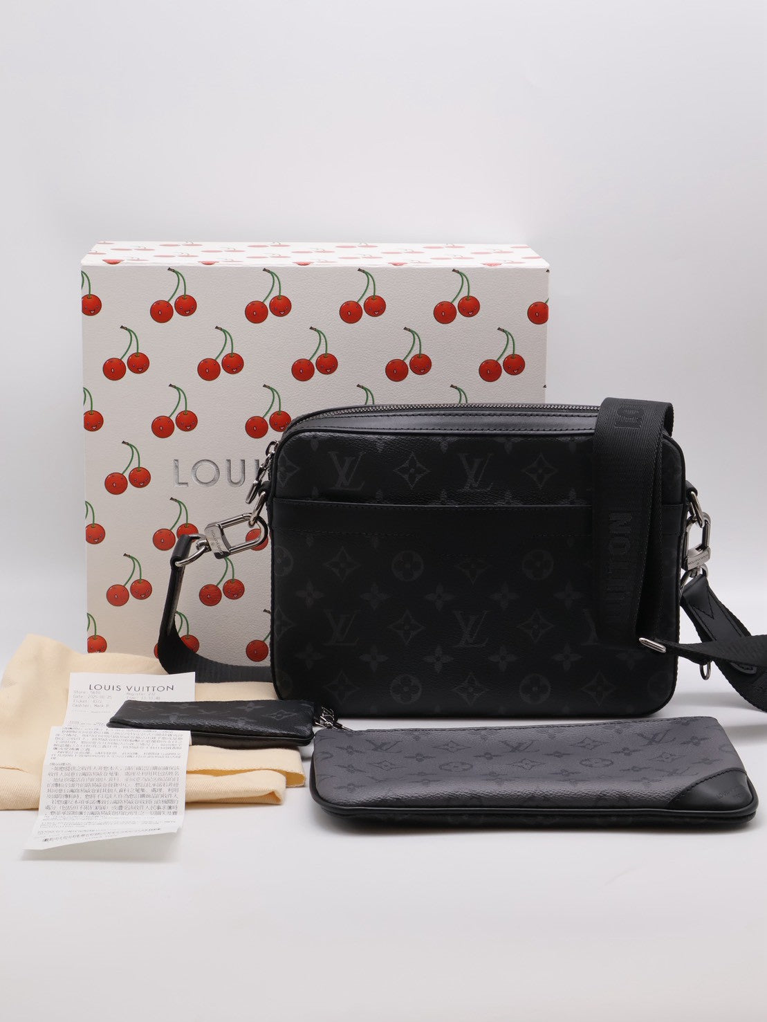 LOUIS VUITTON Trio三合一黑武士郵差包
