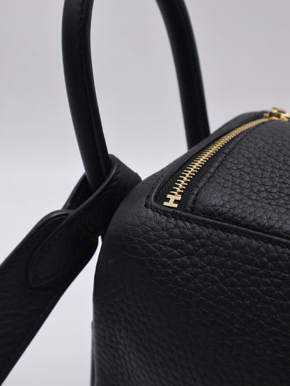 HERMES Mini Lindy ll - Noir 89 黑金 K