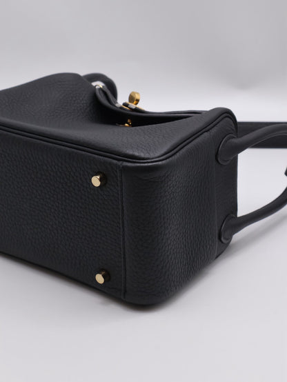 HERMES Mini Lindy ll - Noir 89 黑金 K