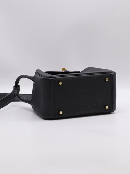 HERMES Mini Lindy ll - Noir 89 黑金 K