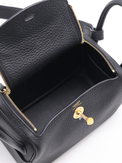 HERMES Mini Lindy ll - Noir 89 黑金 K