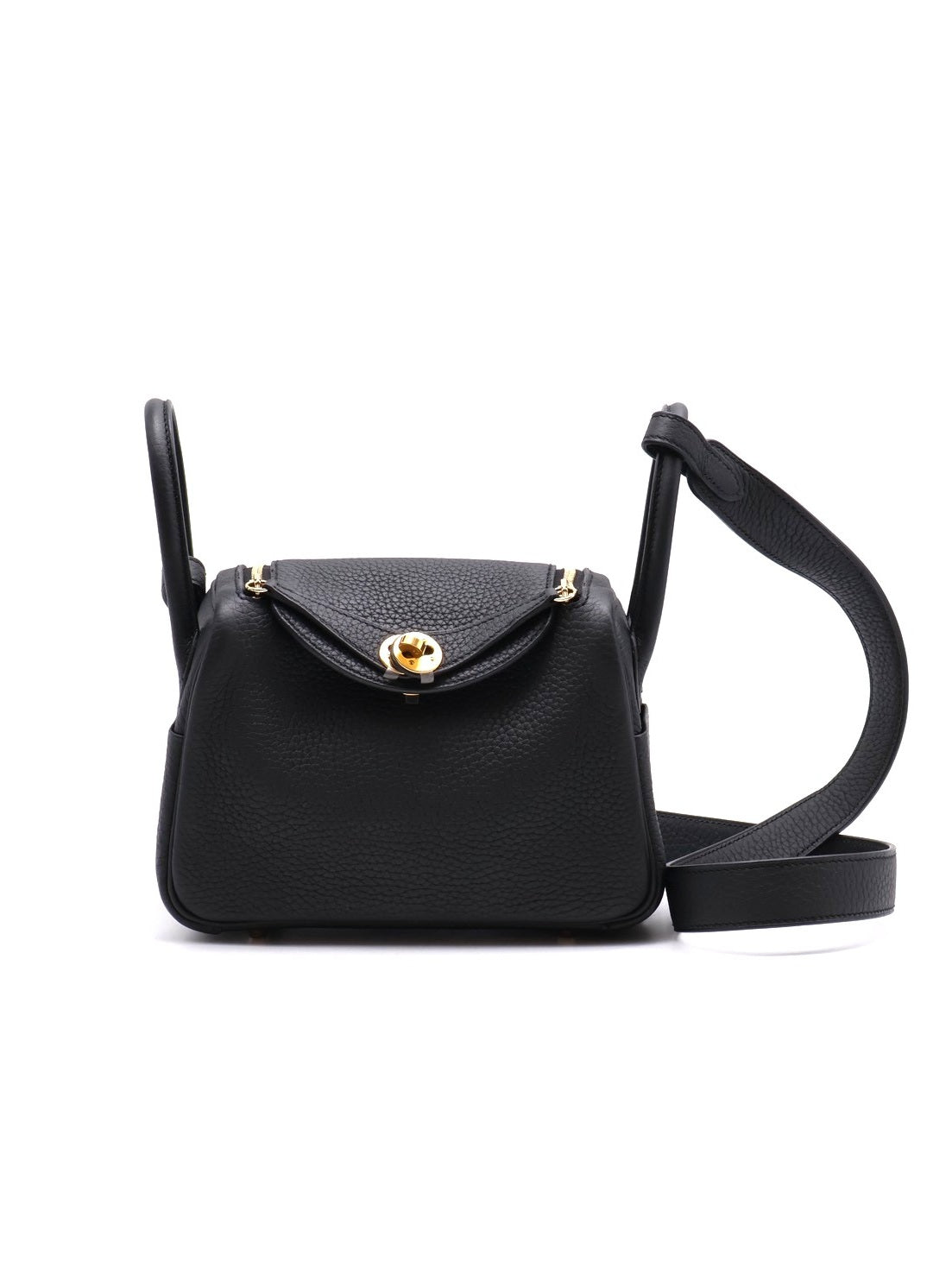 HERMES Mini Lindy ll - Noir 89 黑金 K