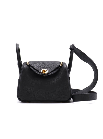 HERMES Mini Lindy ll - Noir 89 黑金 K